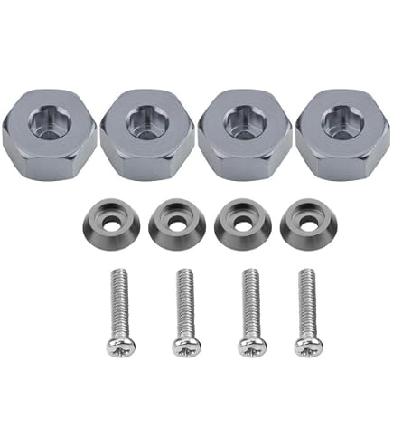 Amazon.com: RC Car Hex Hub Adapter, 4 Pcs Aluminium Alloy 6mm to