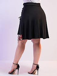 ROSE GAL Women's Plus Size Mini A-Line Gothic Skirt