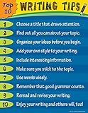 Teacher Created Resources Top 10 Writing Tips Chart, Multi Color (7716)