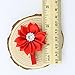 10pcs Toddlers Baby Girls Kids Teens Hair Bows Alligator Clips Flower Barrettes (Ribbon Flower with Rhintsone)