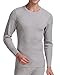 CYZ Men's Thermal Long Sleeve Crew Top-Grey-M