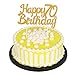 PALASASA Single Sided Glitter Happy Birthday Cake Toppers Decorations Tool Party Supplies (70th Gold)