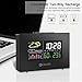 Digital Alarm Clock with Thermometer&Hygrometer Function, Temperature&Humidity Display, with Weather Forecast Station Function, LED Color Backlit Display, Black