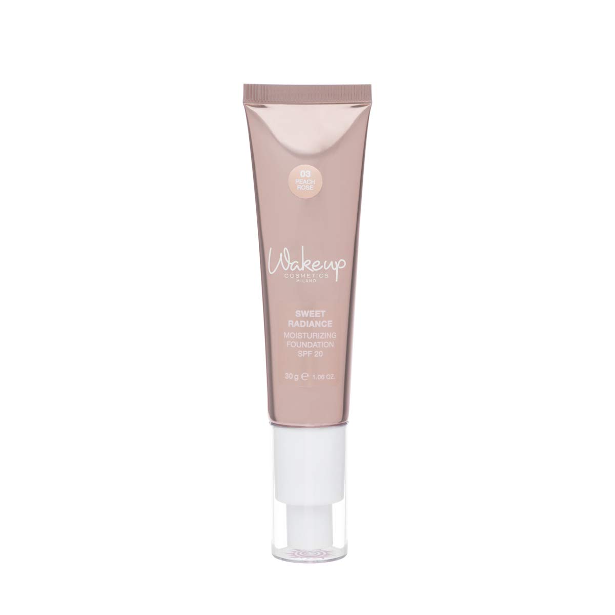 Wakeup Cosmetics Milano Sweet Radiance Moisturizing Fluid Foundation with SPF20, No. 5 Natural Beige