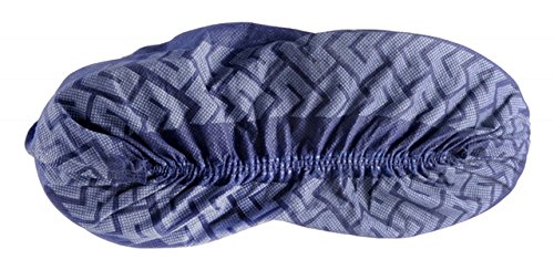 Cambridge Resources 50 Pairs Disposable Shoe and Boot Covers, Blue, Non-Slip, Fits up to Size 14.