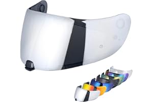 VCOROS C70 Motorcycle Helmet Shield For FG-17 FG-ST IS-17 HJ20M Full Face Helmet Visor Shield Accessories (Chrome Silver)