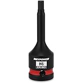 MIXPOWER 1/2" Drive 6mm Hex Impact Bit Socket, Allen Bit Socket, CR-MO Steel, Master Impact Hex Driver