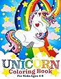 Unicorn Coloring Book: For Kids Ages 4-8 (US Edition): Bear, Silly ...