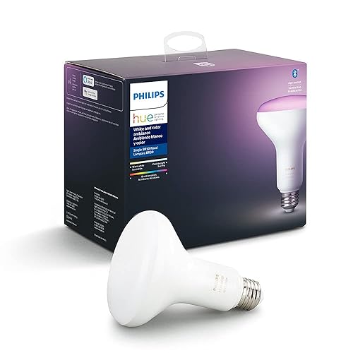 Philips Hue White Color Ambiance BR30 LED Smart Bulb, Bluetooth