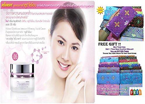 Mistine New Glutathione Whitening Facial Cream for Beautiful Skin 30 G. Amazine in Thailand