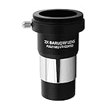 Barlow Lens 2X, Bysameyee 1.25 Inch Fully