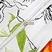 Vaulia Lightweight Soft Microfiber Duvet Cover Set, Print Floral Pattern, White/Orange Color - Queen