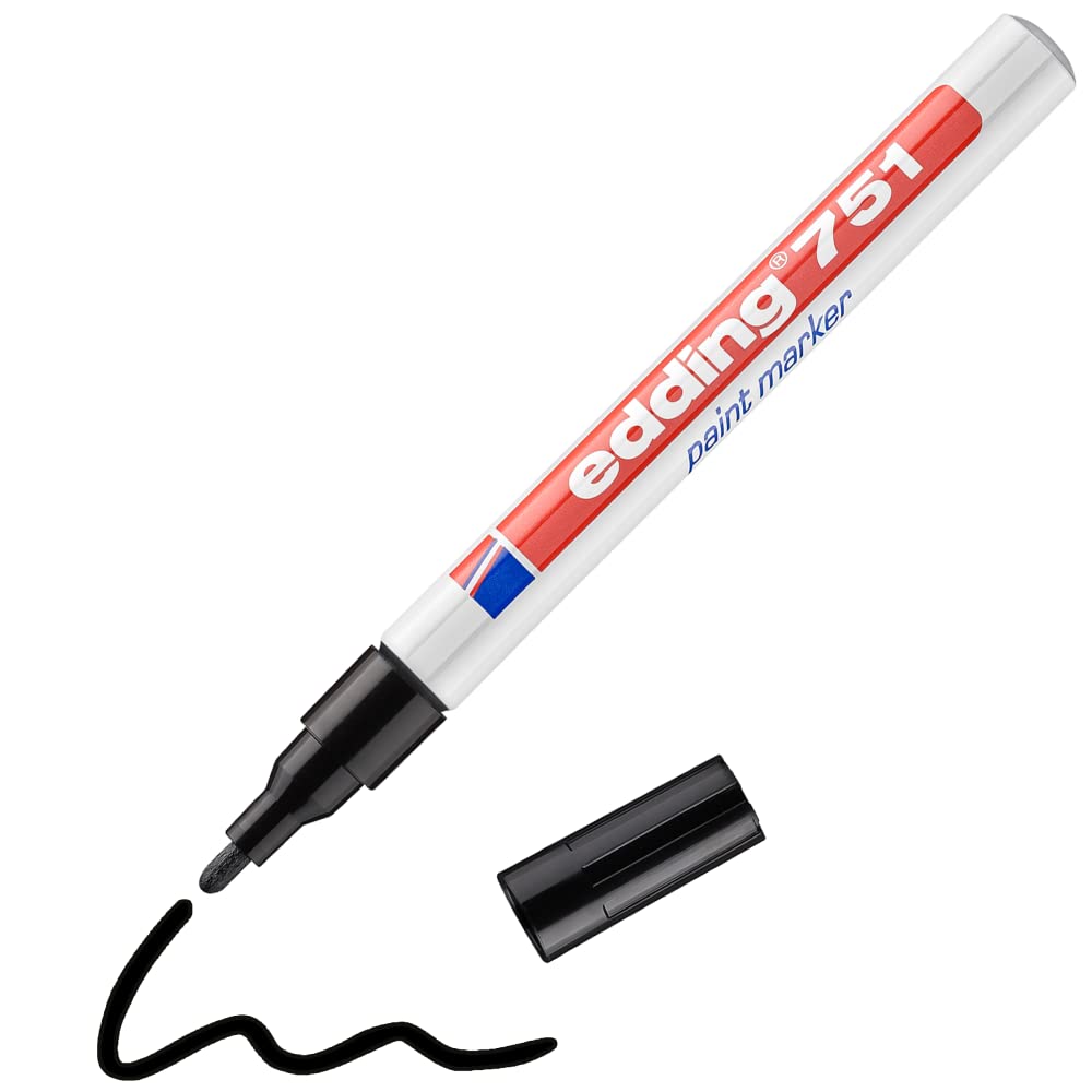 Edding 751 PAINT MARKER PEN BULLET TIP - BLACK
