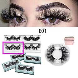 Wholesale 25mm Mink Lashes Mikiwi E01-5, Real Mink