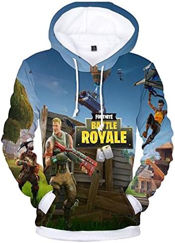 Fortnite Heroes Fortnite Gamers Youth Sweatshirt Pullover 3D Print Funny Hoodie Llama Crew Neck Battle Royal Zombie