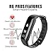 READ New Smart Fitness Tracker, Smart Watch with Blood Pressure Heart Rate Sleep Pedometer Camera Remote Shoot Blood Oxygen Monitor Smart Wristband Bracelet for Bluetooth Andriod and iOS