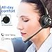 Truck Driver Headset/Bluetooth Phone Headset with Microphone,12hrs Talk Time Office Bluetooth Headset with Noise Canceling ,Bluetooth Headphones for Cell Phone,Computer,Car,Call Center,Support Music