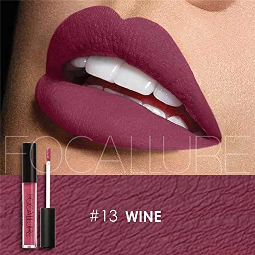 Matte Lipstick Focallure Purple Plum Stay On Glossier Lip Gloss Long Lasting Colorstay Liquid Waterproof Makeup Shimmer Lipgloss