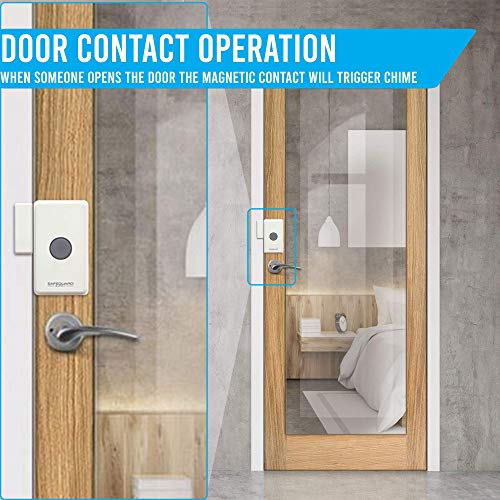 Wireless Doorbell, ERA-UTDCR Door Chime with 4000 Feet Range, Ideal Wireless Door Chime for Business & Home, Long Range Wireless Doorbell Goes Through Multiple Walls & Floors, Concrete, Metal & Brick