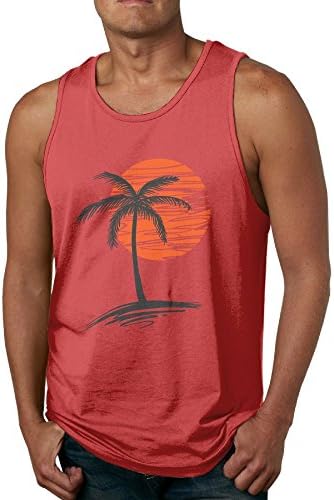 Kamaple Palm Tree Men's Fitness Tanks Tops T Shirt