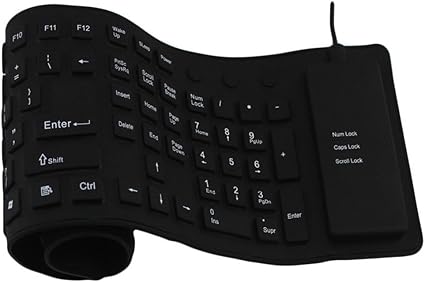 Amazon Fukuraku シリコンキーボード 折りたたみキーボード コンパクト 持ち運び易い 超薄 静音 防水 防塵 Usb有線接続 有線キーボー Fukuraku パソコン用キーボード 通販