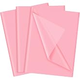 NEBURORA 60 Sheets Pink Tissue Paper Set Valentines Gift Wrap Paper(Pink) | 14 X 20 Inch, Hot Pink Wrapping Paper for Gift Packaging Filler, DIY Art Crafts, Birthday, Wedding, Baby Shower Party Decor