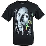Bob Marley Smoking Joint Shirt L