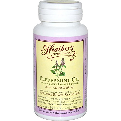 Heather's Tummy Care, Peppermint Oil, Intense Bowel Soothing, 90 Enteric Coated Softgels - 2pc