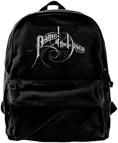 VCARETF Canvas Backpacks Panic At The Disco Canvas Backpack Travel Rucksack Backpack Daypack Knapsack Laptop Shoulder Bag