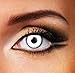 Cosplay Eyes Multi-Color Contact Lenses Cosplay Eyes Cute Colored Charm and Attractive Blends Cosmetic Makeup Eye Shadow (White)