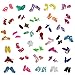 ZITA ELEMENT 20 Items = 10 Sets Fashion Clothes Dress Bundle 10 Shoes for 11.5 Inch Doll Outfits - Random Style Outfits Accessories for 11.5 Inch Doll