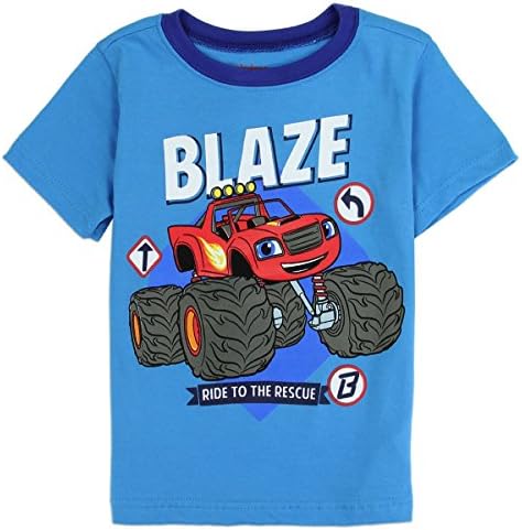Blaze and the Monster Machines Nickelodeon Ride To The Rescue” Monster Truck Shirt (2T-4T) (3T)