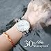 Dictac Women Lady Waterproof Analog Quartz Crystal Dial Clock Leather Wrist Watch ( Model:102401) (Black)