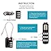 TSA Approved Luggage Travel Lock 3 Dial Combination Padlock for School Gym Locker,Suitcase Baggage Locks,Cabinets,Toolbox,Case,Backpack (Pack of 4,Mixed Color)