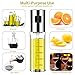 LUYIMIN Oil Sprayer for Cooking,Oil and Vinegar Dispenser Set With Glass Bottle and Stainless Steel,Olive Oil Soy Sauce dispenser Pump Sprayer for Kitchen, Air Fryer,BBQ,Making Salad,Baking (2 Pack)