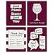 Girly Thank You - Thank You Gift for Women - Wine Bottle Label Stickers - Set of 4