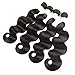 Grand Nature 9A Unprocessed Brazilian Virgin Remy Human Hair Extensions Body Wave Bundles Deal Natural Black Color Can Be Dyed Bleached (With Lace Closure)