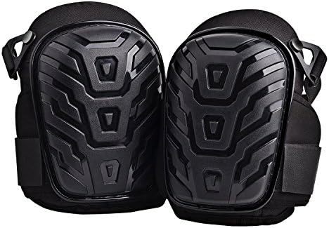 Dudustores Professional Knee Pads with Heavy Duty Gel Cushion and Comfortable Foam Padding, Super Sticky Wide Velcro and Adjustable Clips For Construction, Carpenter, Masonry , Flooring, Gardening