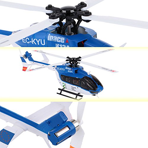Original XK EC145 K124 2.4G 6CH 3D 6G System Brushless Motor RC Hubschrauber Helikopter BNF ohne Fernbedienung – Bild 5