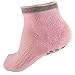 Lantee Non Slip Skid Yoga Pilates Socks with Grips Cotton for Women Pack of 4