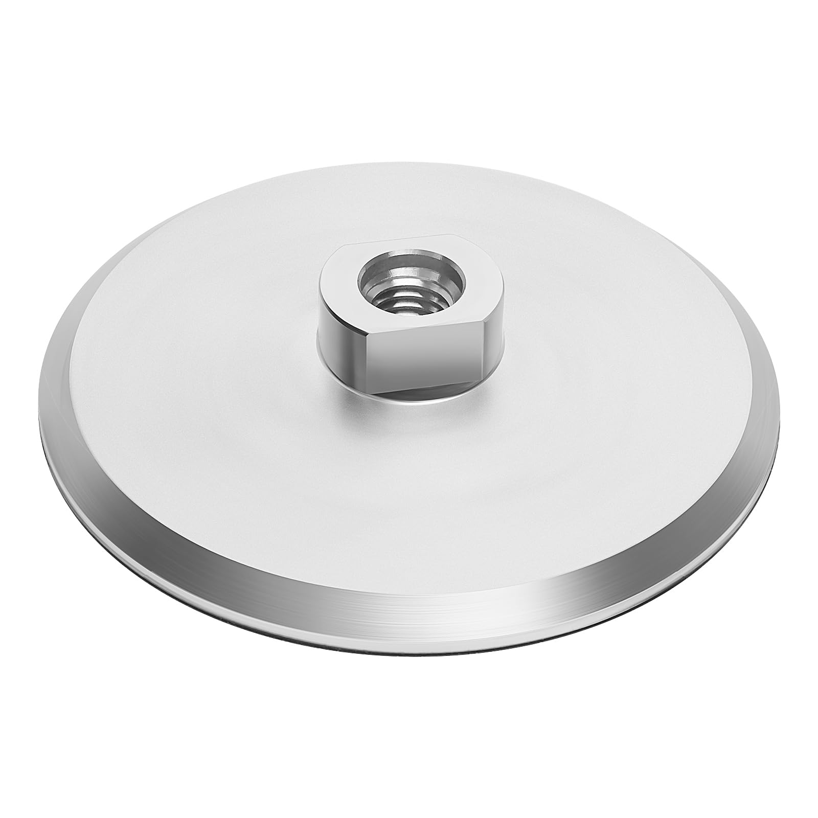 Create idea 1PC 5inch/125mm Aluminum Backer Pad Diamond Polishing Pads Hook and Loop Backing Pad 5/18-11 Thread for Sanding Discs Nylon Backed Grinding Discs