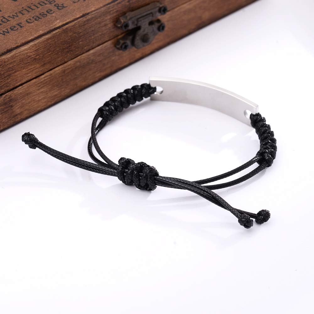 Stainless Steel Best Nephew Ever Bracelet for Boy Adjustable Mantra Jewelry: Clothing