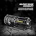 MalloMe LED Camping Lantern Flashlights 2 Pack - Super Bright - 350 Lumen Portable Outdoor Lights - AA Batteries Required, Not Included (Black, Collapsible)