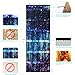 Zwudy Over The Door Shoe Organizer, 24 Mesh Pockets Over The Door Organizer with 4 Hooks, 18.5 x 64 Inch Night Starry Sky Shoe Organizer for Closet
