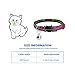 Beirui 5 Set Christmas Nylon Bling Dog Kitten Cat Adjustable Breakaway Collar with Bells - Sparkling Quick Release Safe Buckle Cat Collar - Glitter Puppy ID Collar - X-Small Neck for 7-10.5