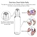 Essential Oil Roller Bottles 10ml (Clear Glass Bottle with Gold Cap, 24 pack, 4 Extra Roller Balls，48 Labels, 2 Openers, 2 Funnels by PrettyCare) Roller Balls For Essential Oils, Roll on Bottles