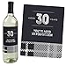 30th Milestone Birthday - Dashingly Aged to Perfection - Birthday Gift For Men - Wine Bottle Label Stickers - Set of 4