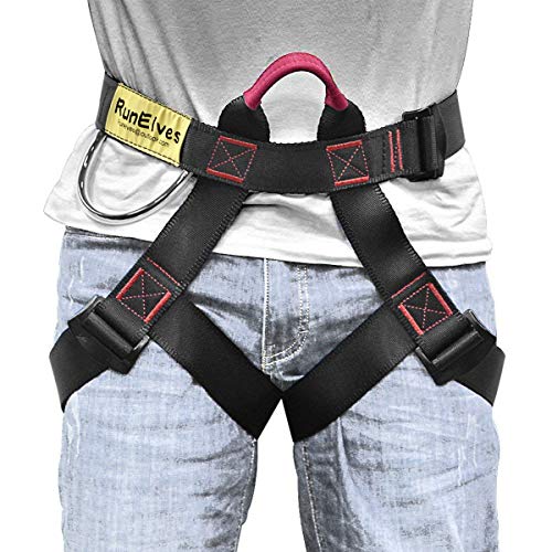 RunElves Thicken Climbing Harness, Protect Waist Safety Harness, Wider