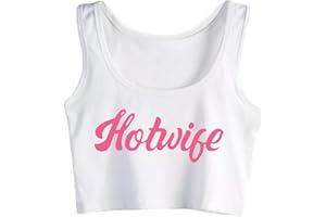 GWDQONE Swinging Lifestyle Hotwife with A Hall Pass Tank Top Round Collar Summer Slim Fit Crop Top Vest