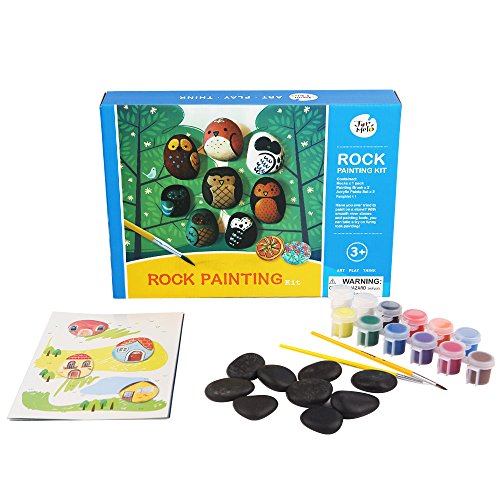 Jar Melo Rock Painting Kit; Non-Toxic; Rock Art; Creative Colorful Magic Stone; Art Creativity; Arts and Crafts Kits for Adults and Kids